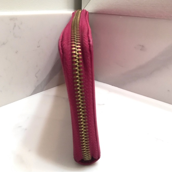 🆕🔥JUICY COUTURE REAL LEATHER&SUPER CHIC&TRENDY PRETTY PINK&GOLD HARDWARE NWOT - Picture 12 of 15